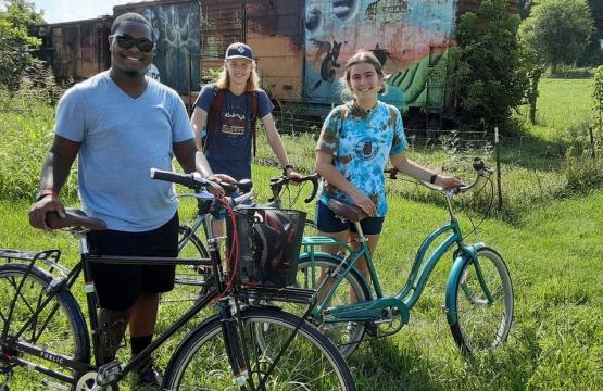  Hockhocking Adena Bikeway Bicycle Riders with the Office of Sustainability