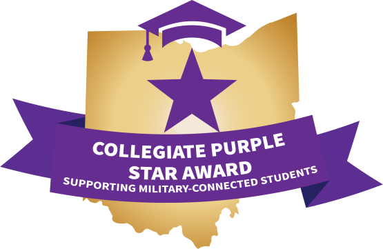 Collegiate Purple Star Award badge
