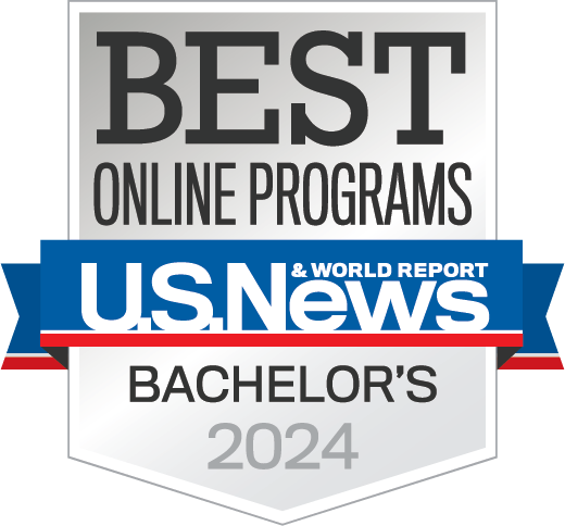 US News & World Report Badge - Best Online Programs Bachelor's 2023