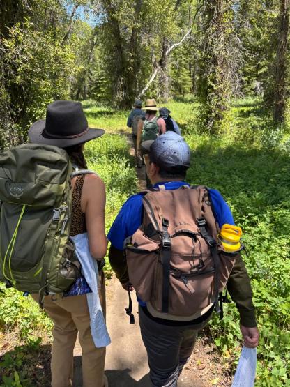 Photo of Faculty Hiking in Grand Teton