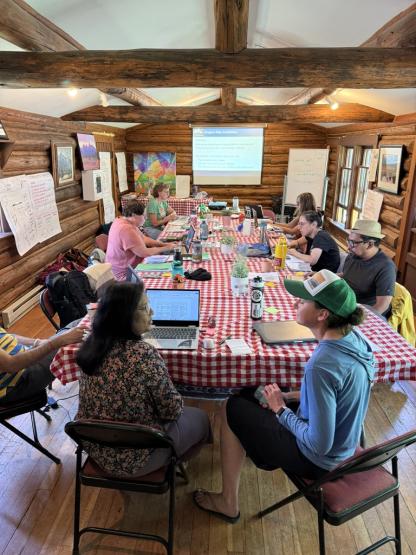 Photo of Faculty Group in Cabin