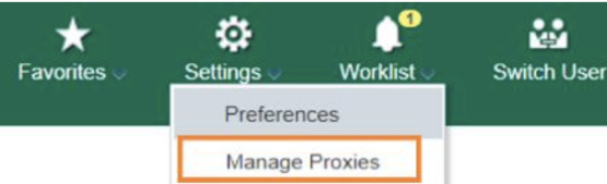 worklist manage proxies