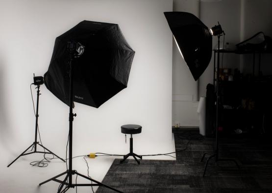 professional portrait studio in the University Communications and Marketing office