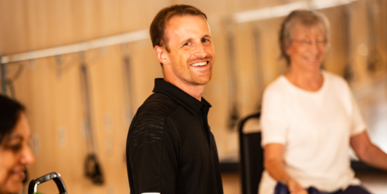 Happy faces in our group exercise room