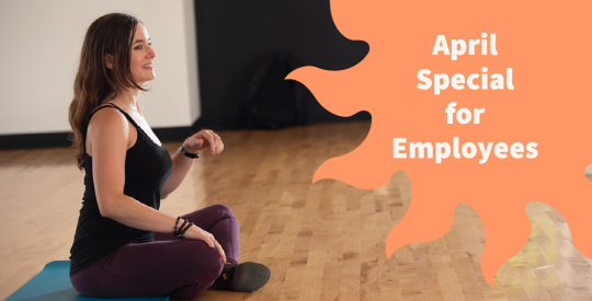 Yoga instructor, Kristen Keen, in a seated position