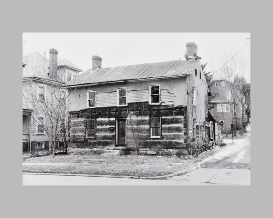 The Silas Bingham House before it was relocated to its current location.