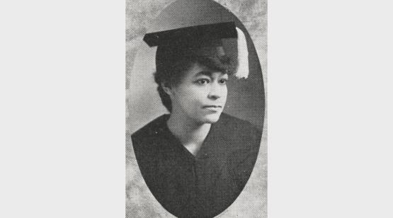 Martha Jane Hunley Blackburn's graduation photo.