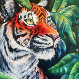 Painting of a tiger