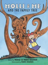 Cartoon image of tree with face and cartoon girl on right with title at top.