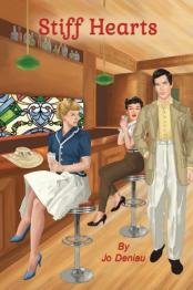Animated image of two girls sitting at a bar with man standing.