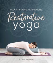 Person doing yoga on cover.