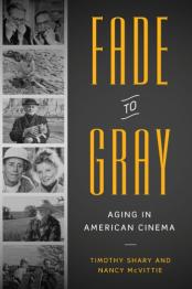 Photos run down the left side of the cover with book title on right on gray background.