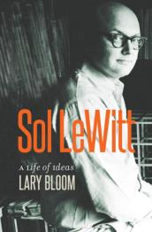 Image of artist, bald with glasses, with book title in orange.