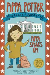 Girl on cover with White House in the background.