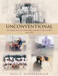 Images on cover of Paul Huntsberger's life.