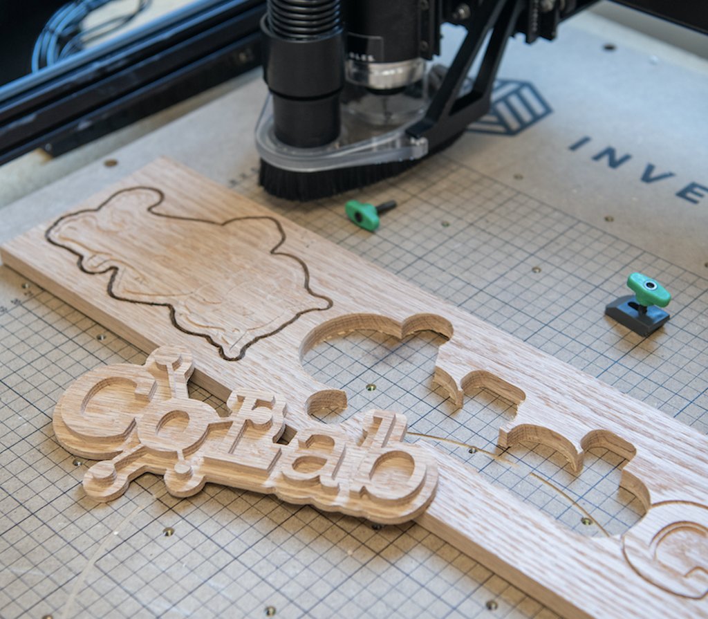The CoLab Makerspace's CNC wood-cutting machine. Photo: Ben Siegel