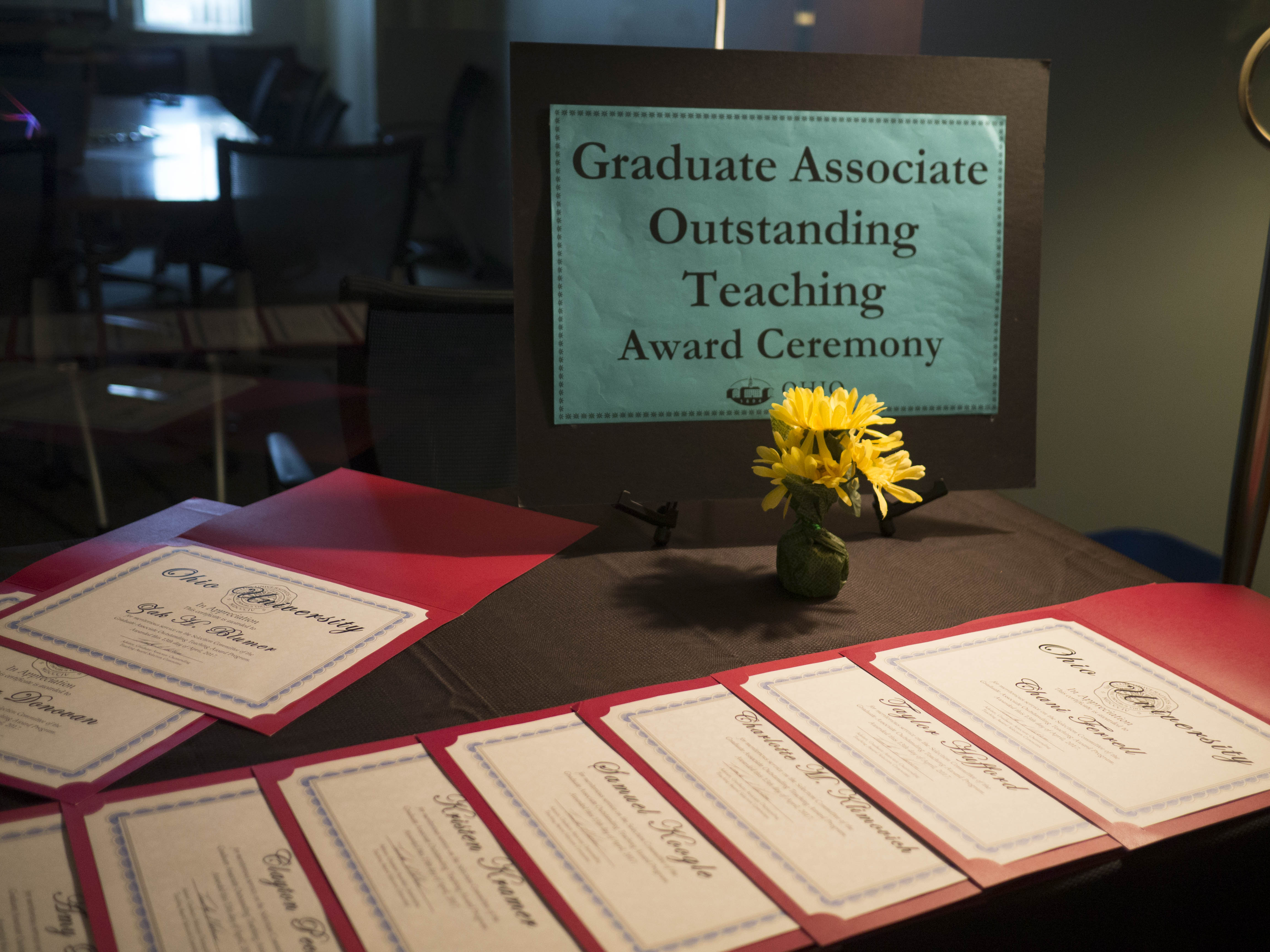 Graduate Associate Outstanding Teaching Awards