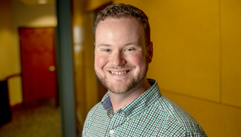 Eli Burris, BSJ ’16, returned to his alma mater in May 2019 to serve as a social media specialist at UCM.