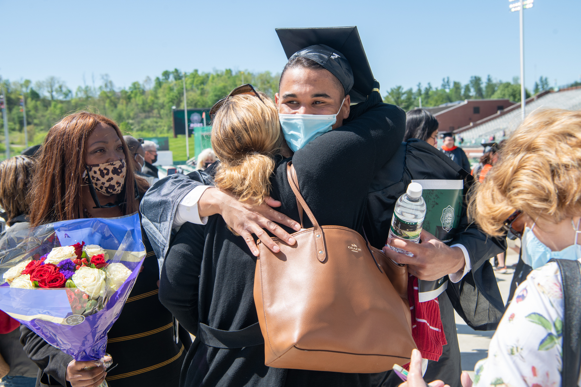 Families celebrate with their graduating students