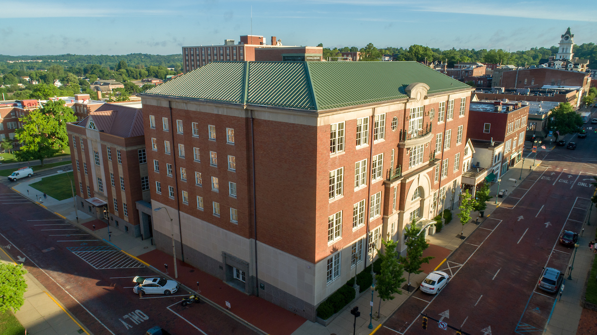 Aerial view of Copeland Hall