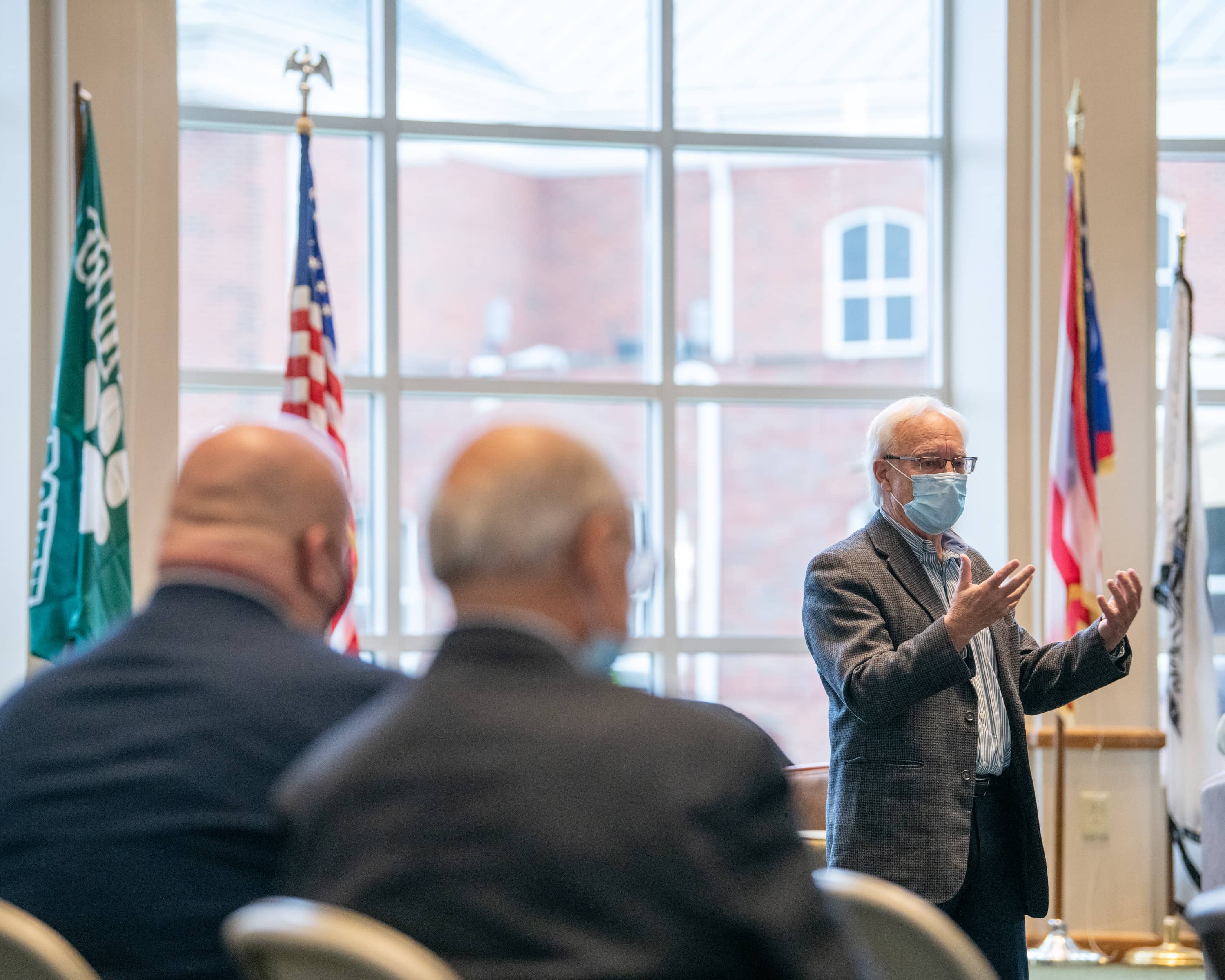 Over the backdrop of another beautiful fall day, Pres. Sherman met with OHIO Southern community members, engaging about the significance of the Ohio University campuses to their region.  