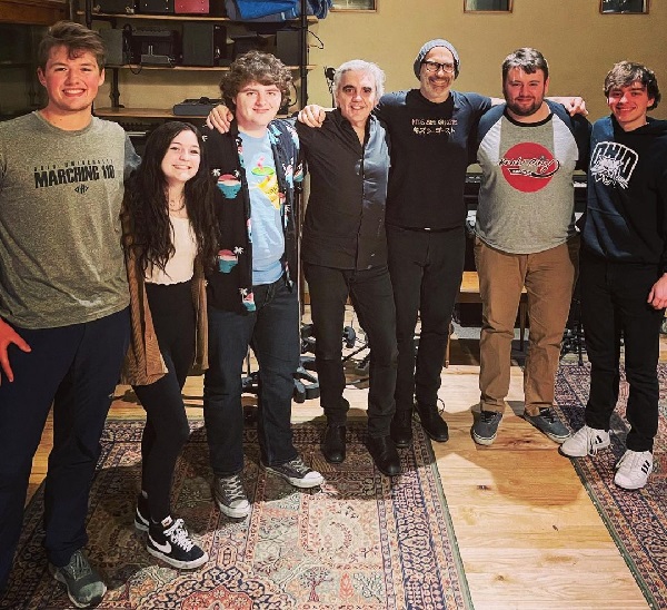 OHIO students in the music production masterclass with producer Jim Eno