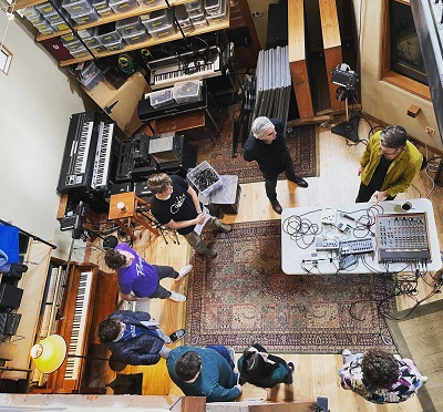 The OHIO music production masterclass at the Public Hi-Fi Studio in Austin, Texas