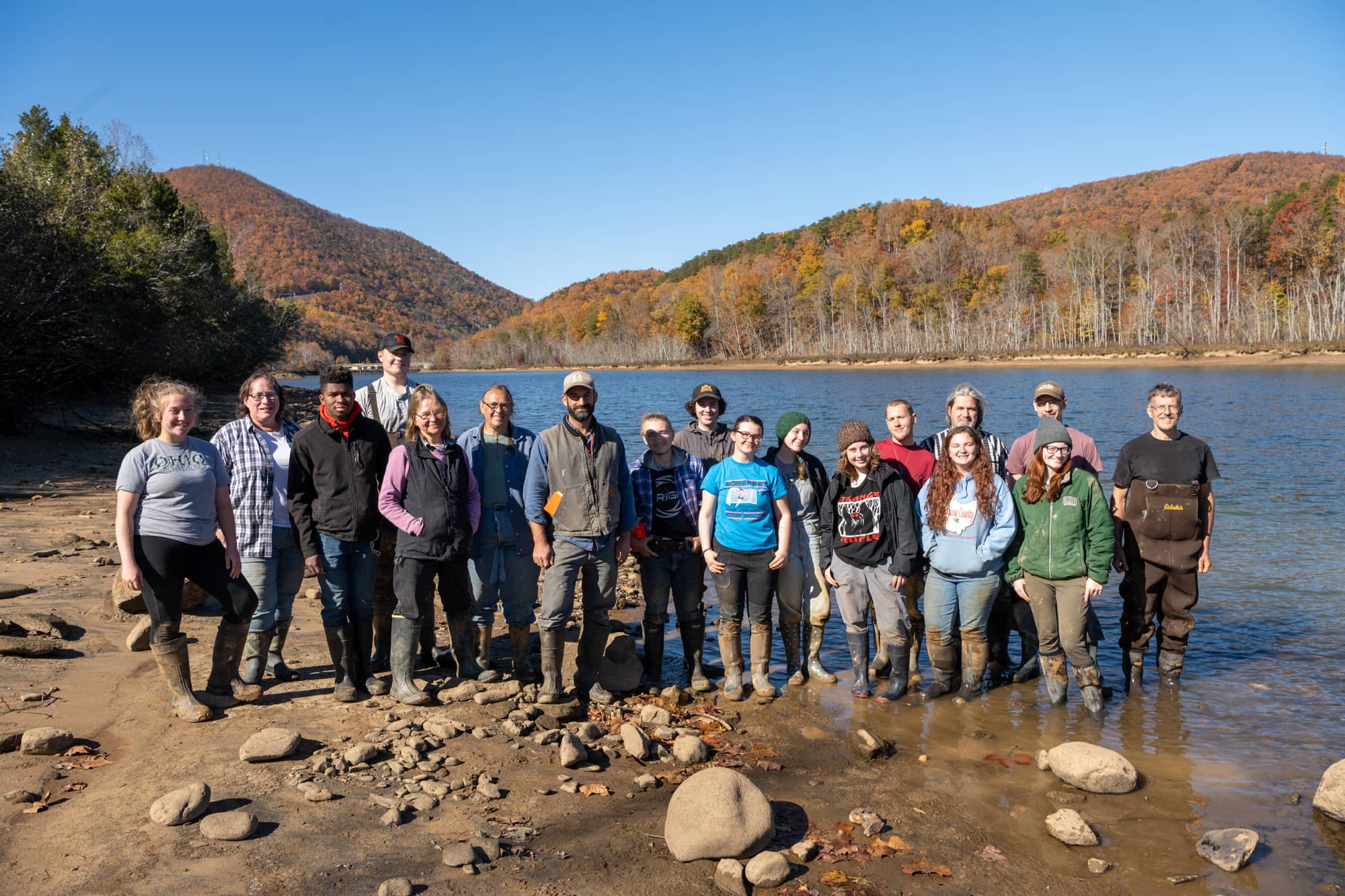 Crew shot from the 2021 Field Session which includes two Ohio University alum, four ohio ASV volunteers and the State Archaeologist of VA.