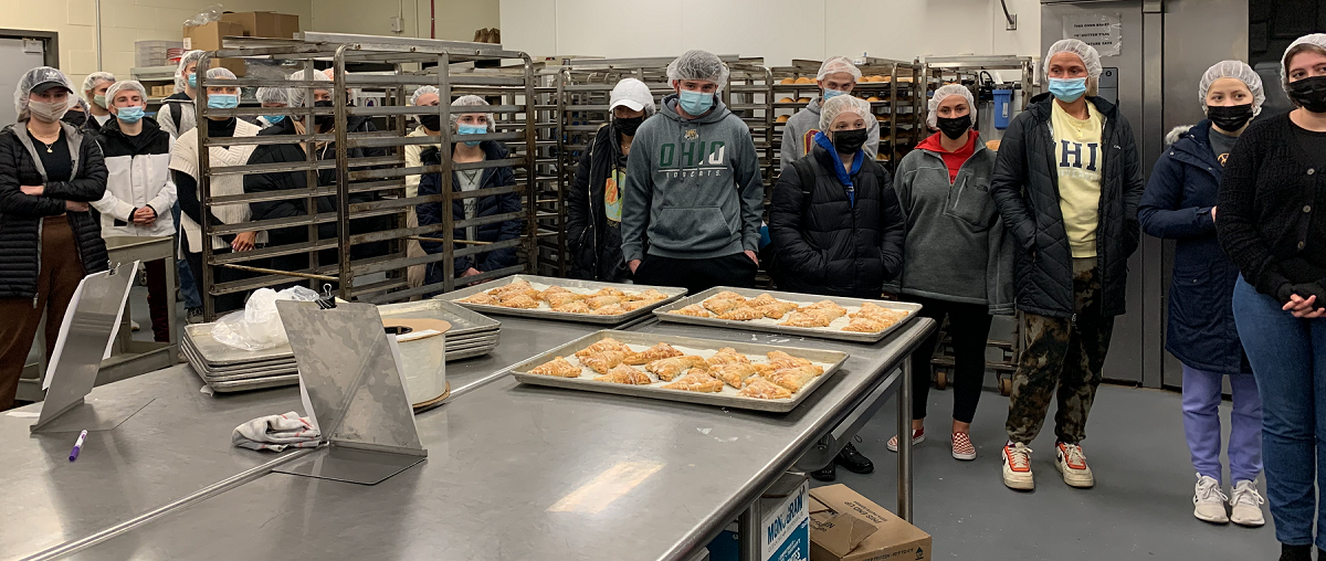 The Human Resources class members are shown at the Central Food facility.
