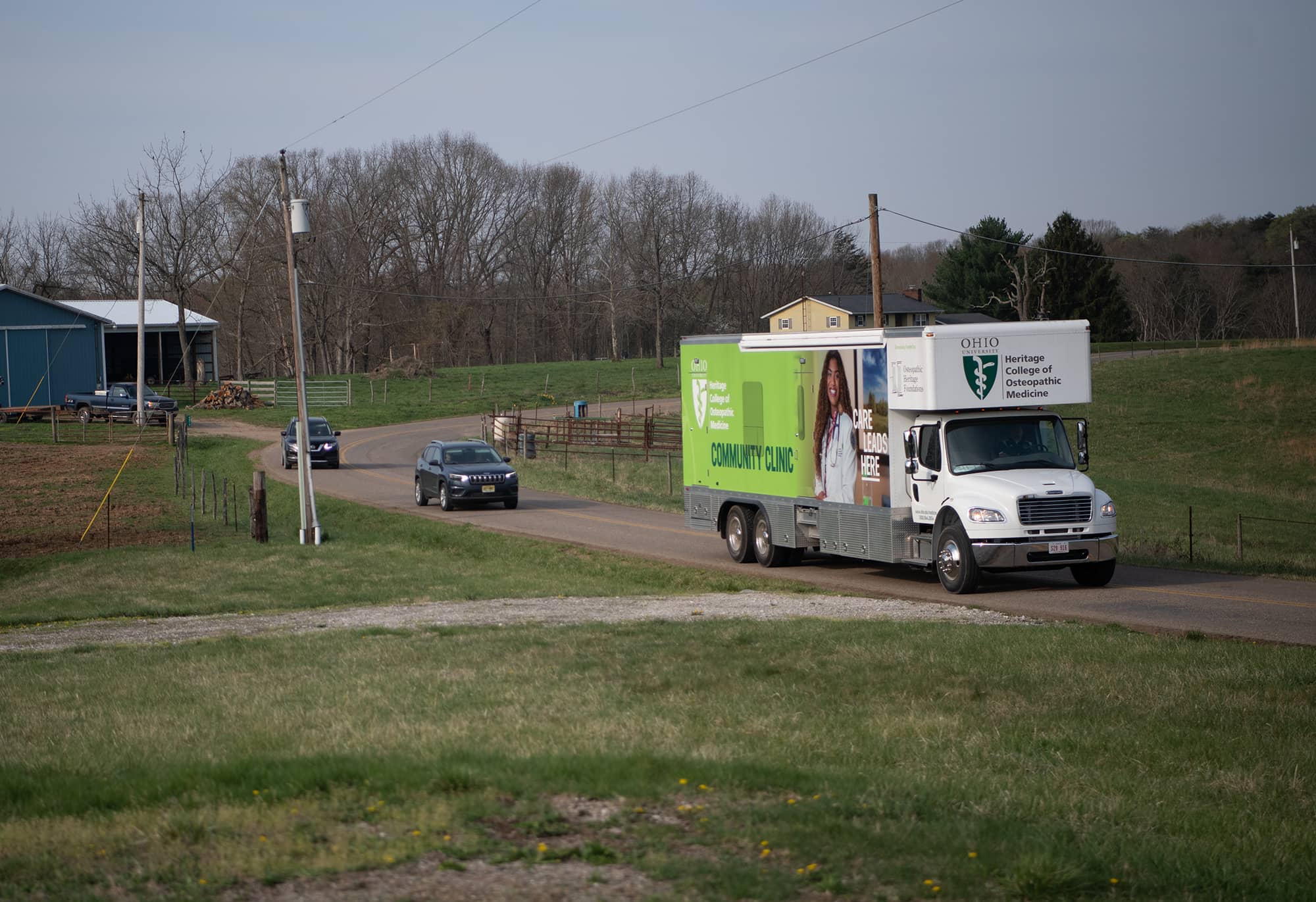 Each year, two 40-foot mobile clinics from the Heritage College's Community Health Programs travel throughout 24 Ohio counties, providing clinics at churches, community centers, worksites, schools and more.