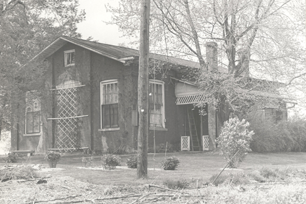 Albany Enterprise Academy building, circa 1940s. Courtesy of Ohio University Archives.