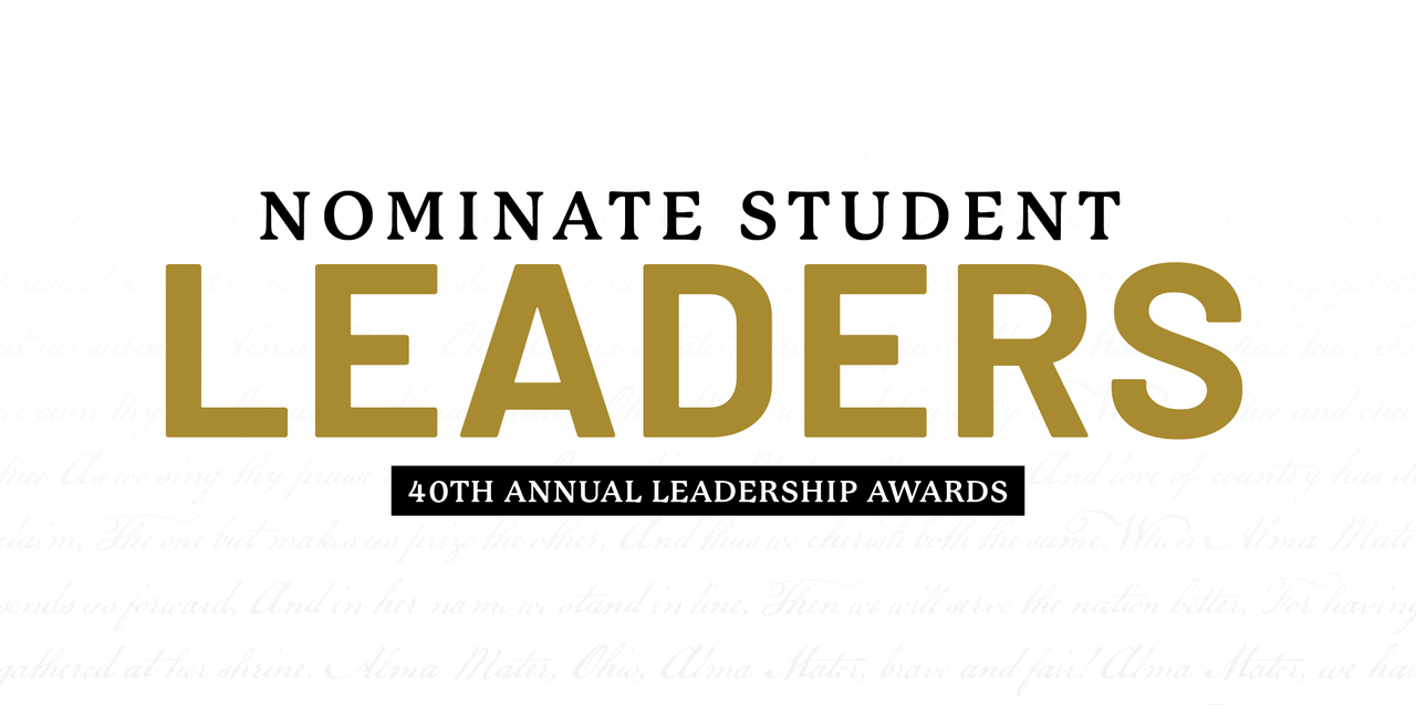 Nominate Student Leaders: 40th Annual Leadership Awards