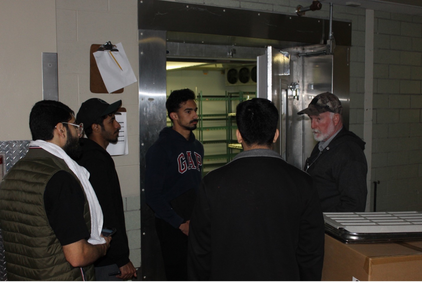 Students tour Shively Hall for energy audit