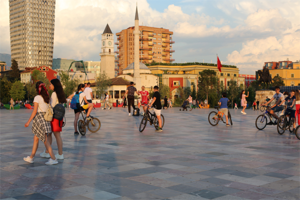 Tirana Center, Albania, in 2019
