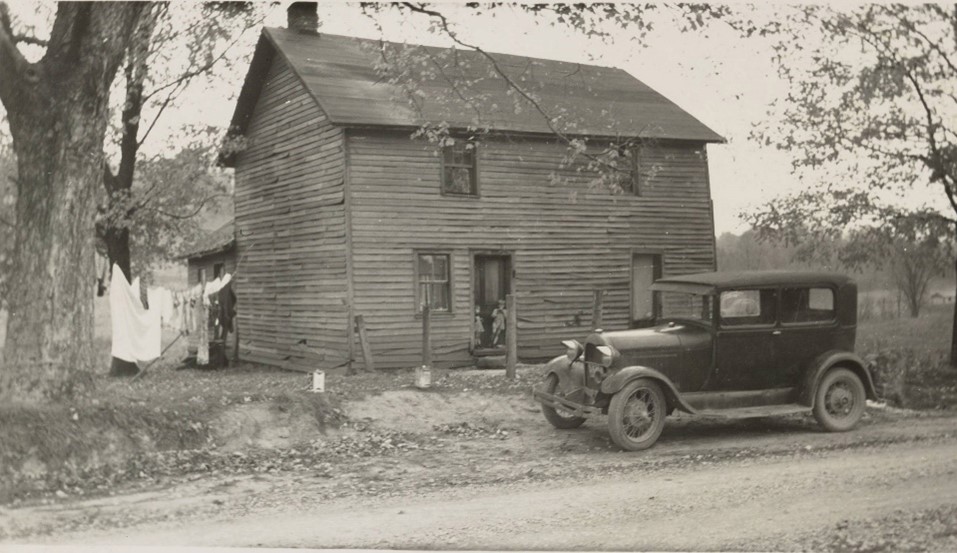 An image from the W.E. Peters collection exhibit of a house that was reportedly a stop on the Underground Railroad