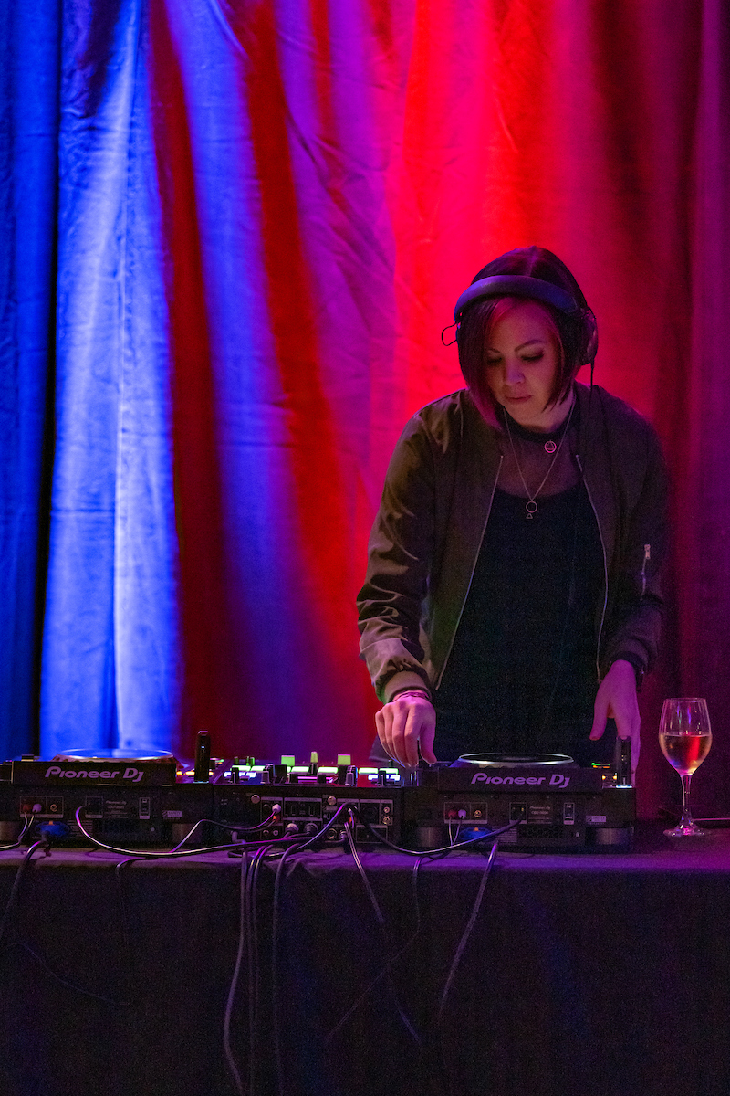 DJ/Producer Dani Deahl plays a set at the Music Industry Summit opening night party at Stuarts Opera House. 