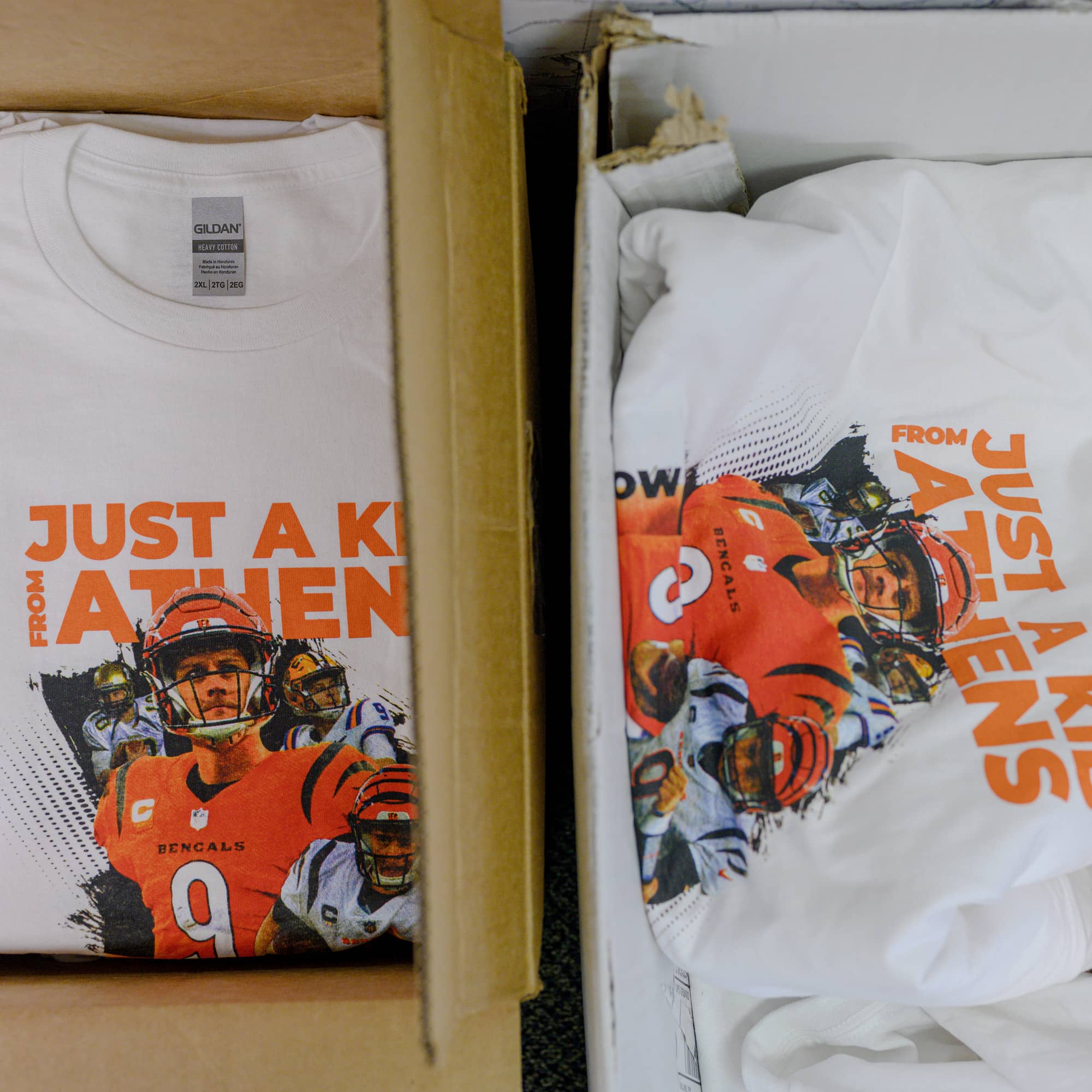The Athens Messenger has sold several hundred Joe Burrow tee shirts, over the course of two days, since they were made available to the public.