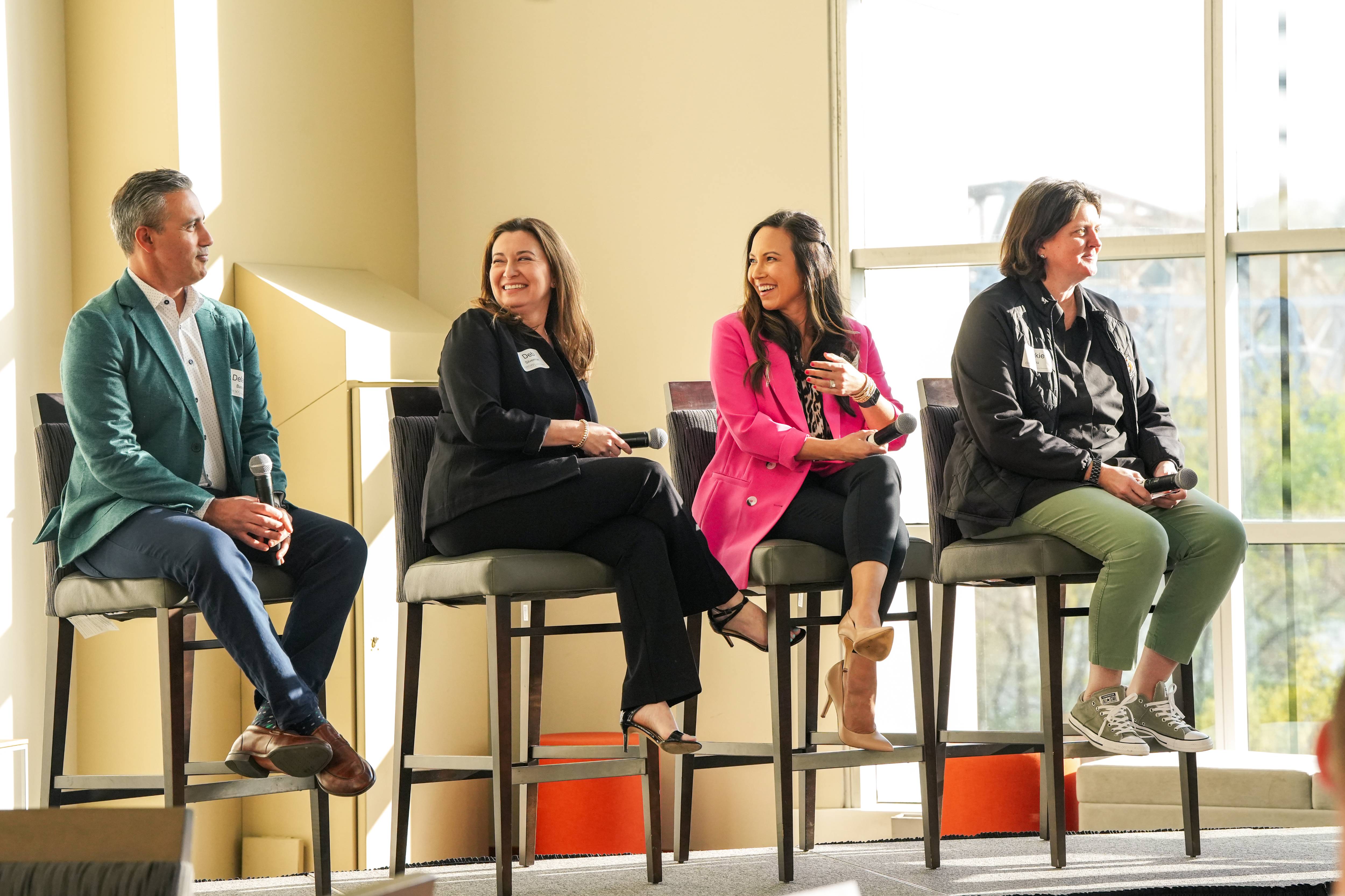 The Executive Bobcat Alumni Panel shared wisdom and advice during the evening