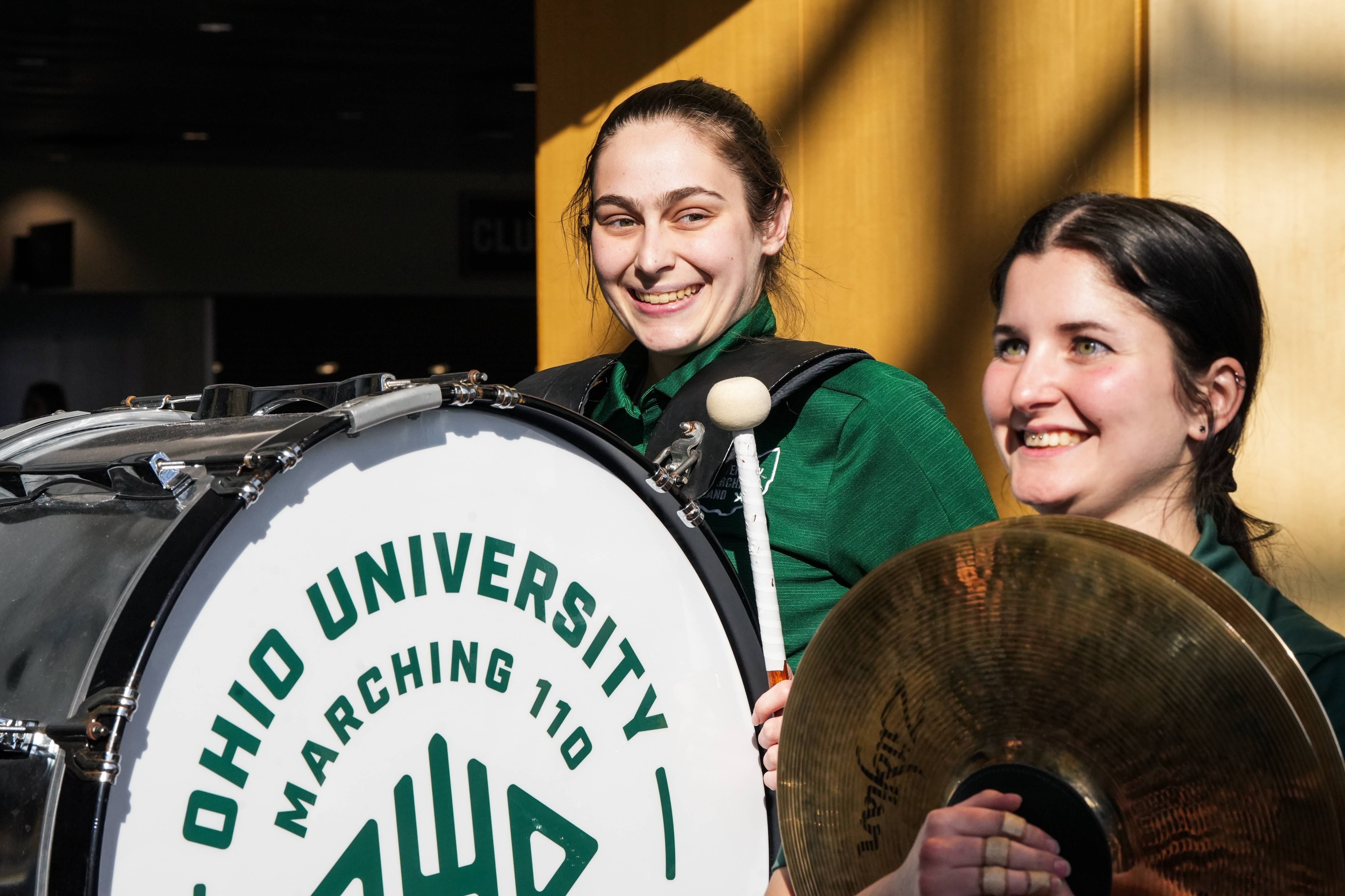 The Marching 110 performed at the event and gave everyone a reason to Stand Up and Cheer