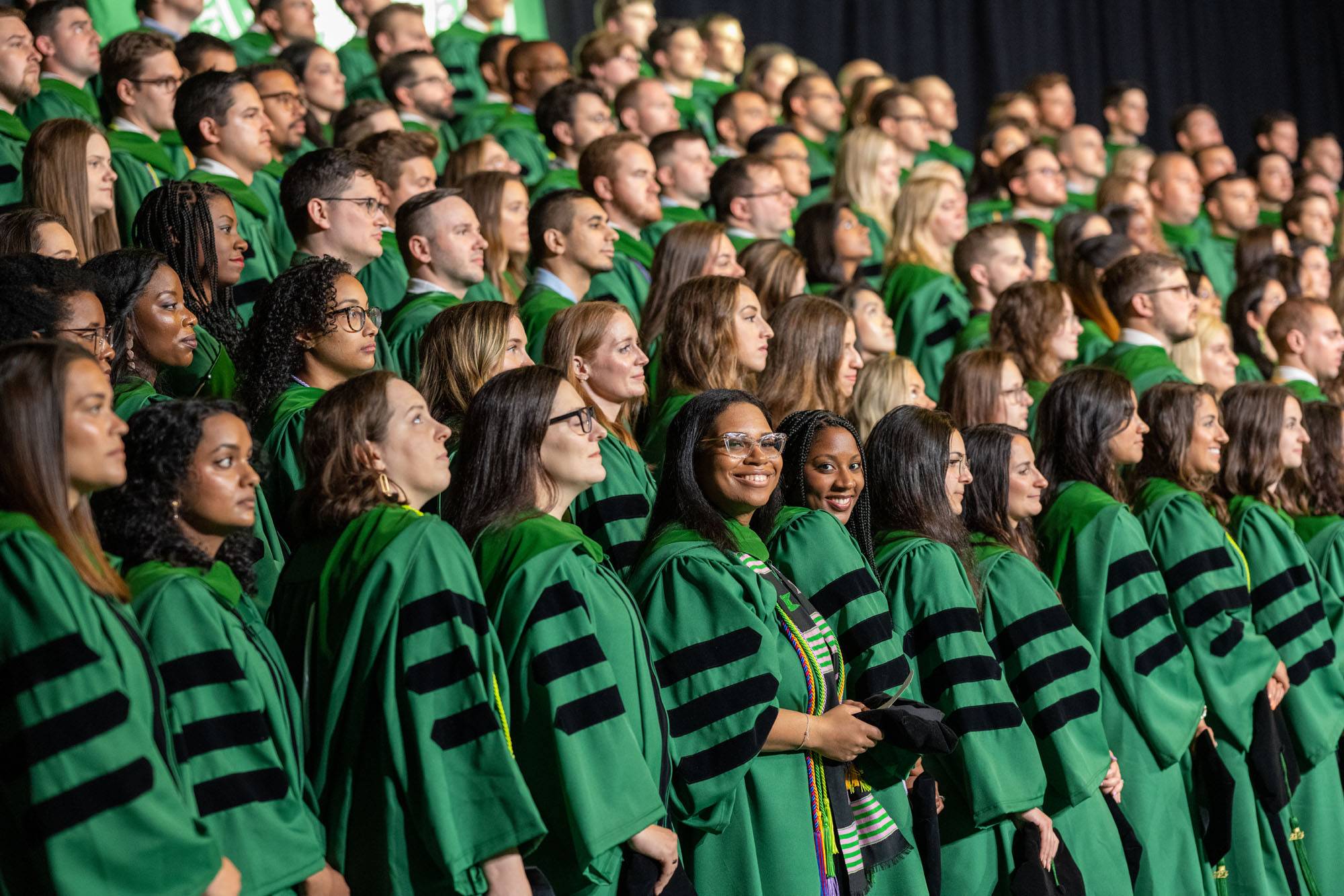 After students were hooded, the new graduates recited the osteopathic physician’s oath, a contemporary version of the oath of Hippocrates, which affirms values central to all physicians and surgeons