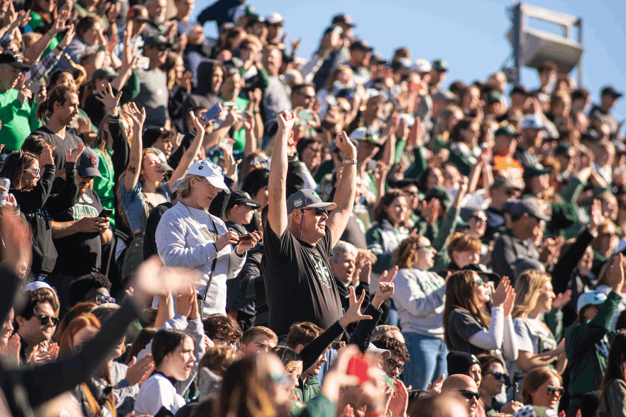 There were plenty of reasons to stand up and cheer at this year’s Homecoming Football Game – from the Bobcats’ winning performance on Frank Solich Field to rousing halftime appearances by the Marching 110 and Alumni Band. 