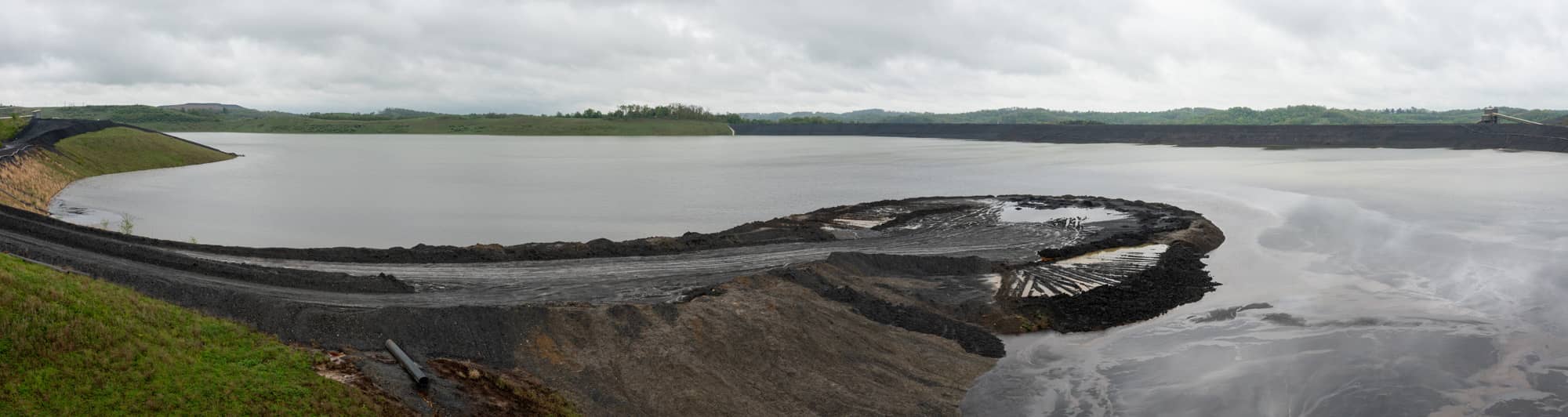 Jason Trembly, Russ Professor of Mechanical Engineering and director of the Institute for Sustainable Energy and the Environment (ISEE), is utilizing waste from this coal mine in western Pennsylvania to manufacture construction composite building materials.