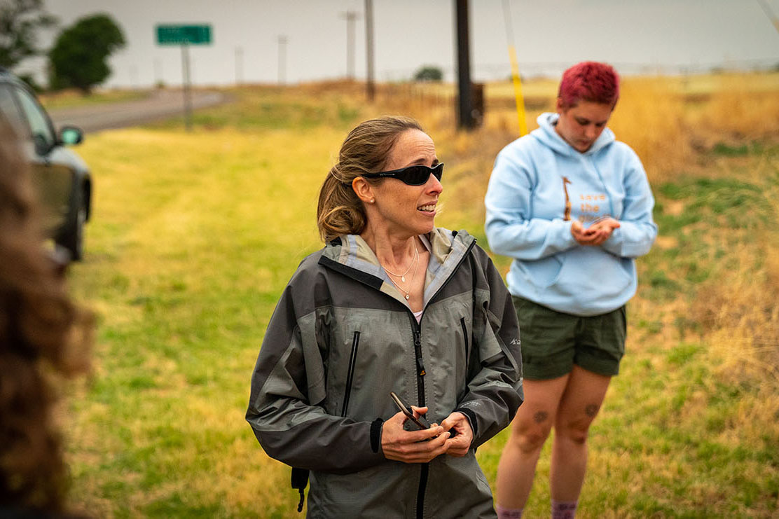 Dr. Jana Houser facilitated the group experience. She specializes in the study of supercells and tornados and has spent almost two decades storm chasing.