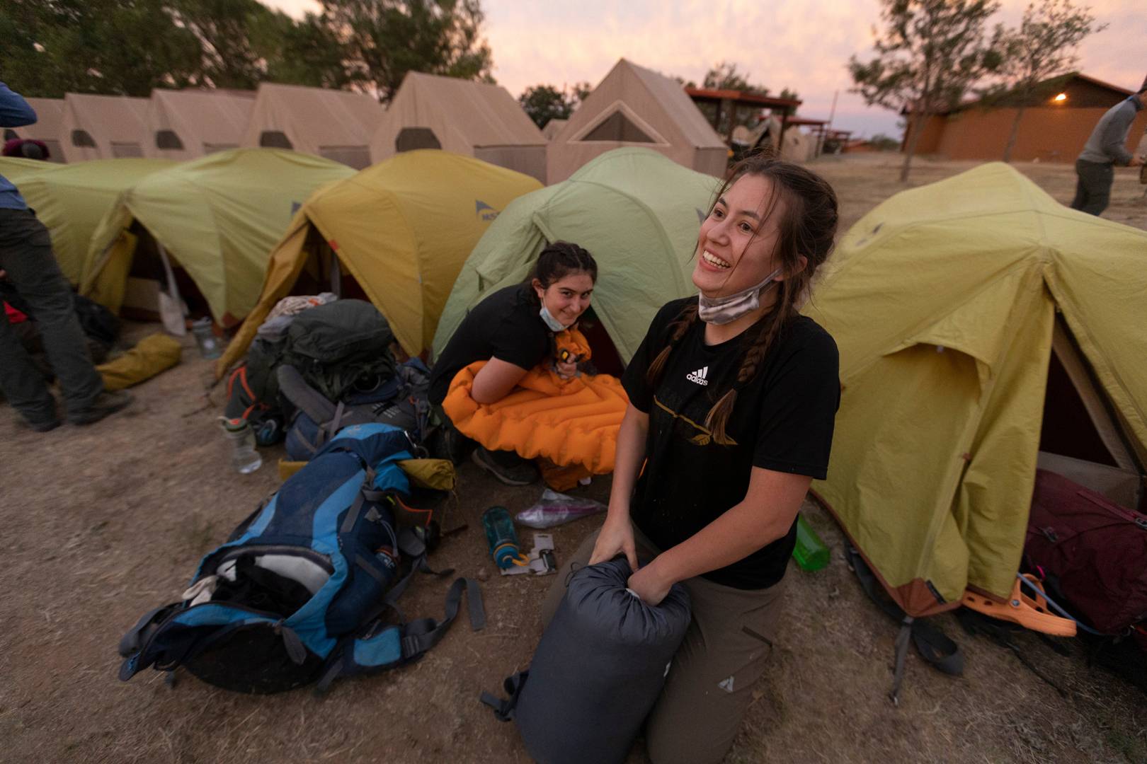 A Rayado crew member packs their bags for a 22-day trek through Philmont Scout Ranch in Cimarron, N.M.