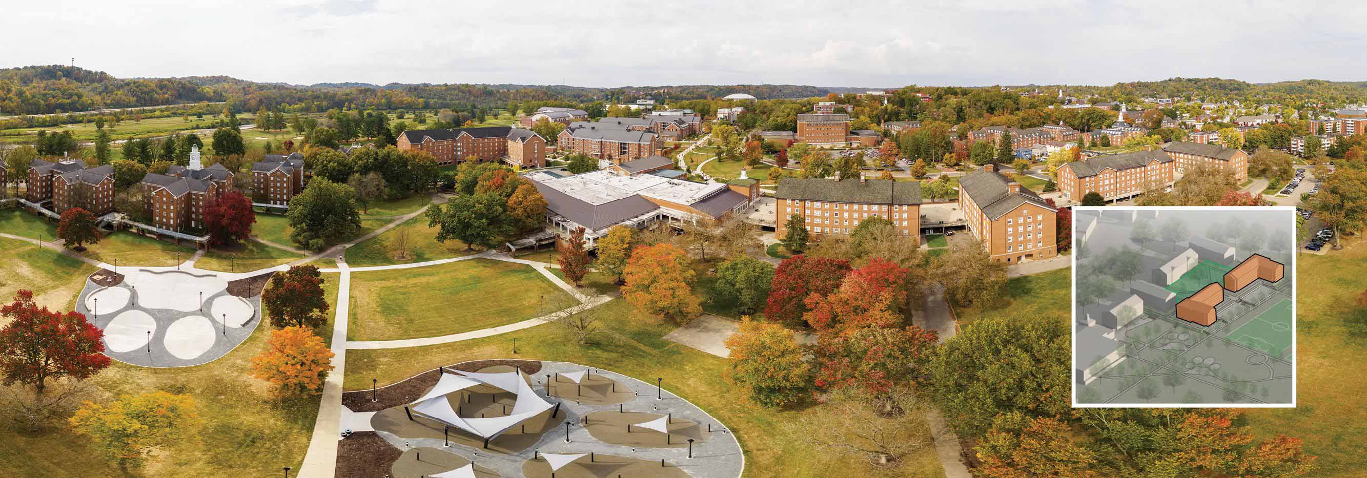 Pictured: Paw Print Park on South Green. 