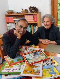 Nobel Prize-winning molecular biologist Venkatraman Ramakrishnan, PHD ’76, and his wife, Vera Kapka Rosenberry, BFA ’74