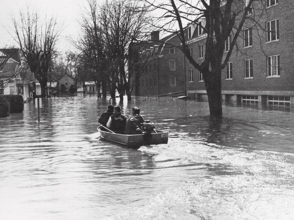 1964 flood, East green