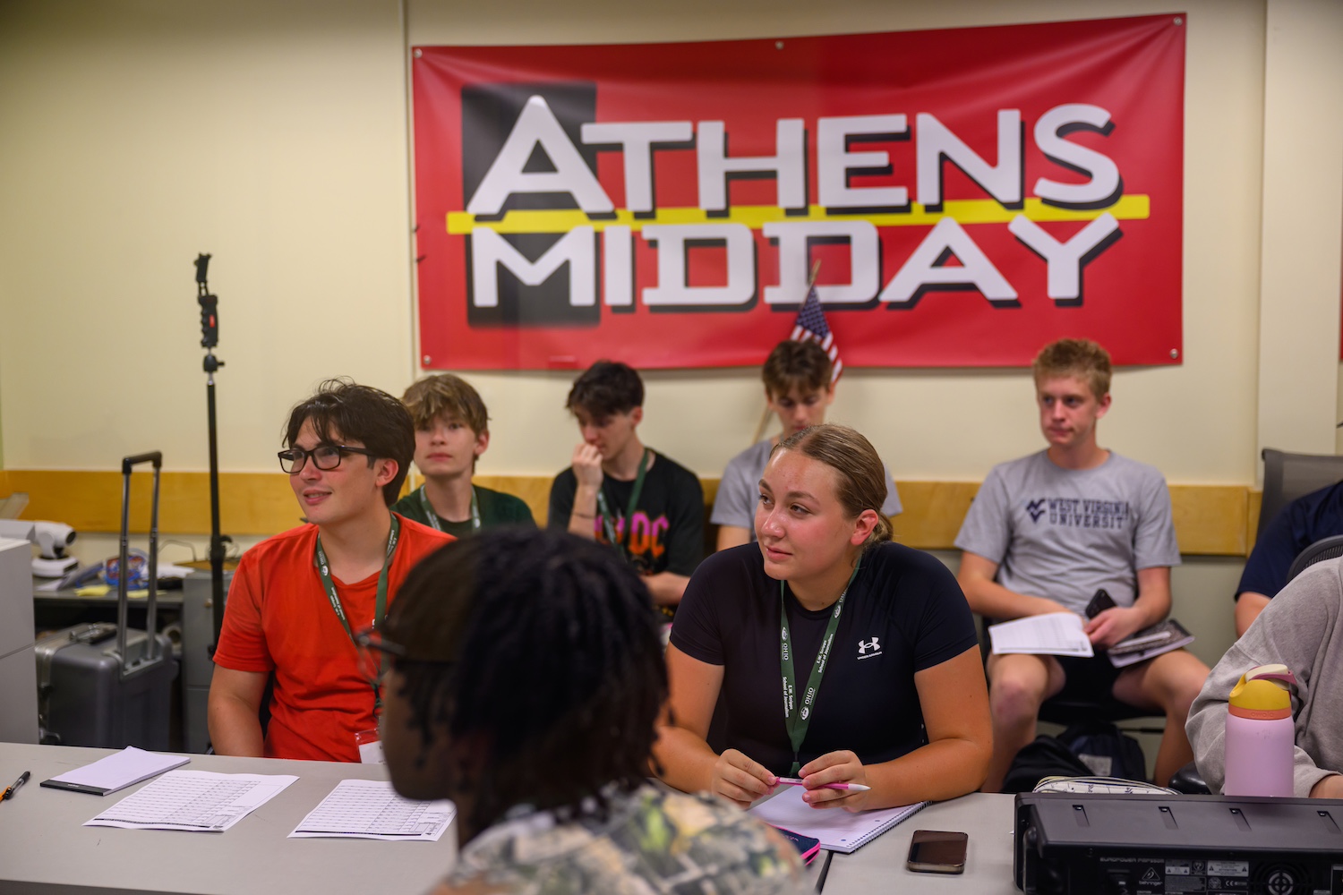 Students take notes in classroom