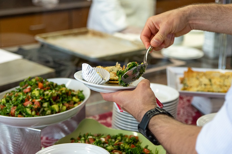 A close up image of food items from the cooking demonstration