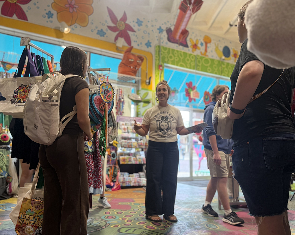 Candice Rios Wenmoth speaks at Passion Works Studio 